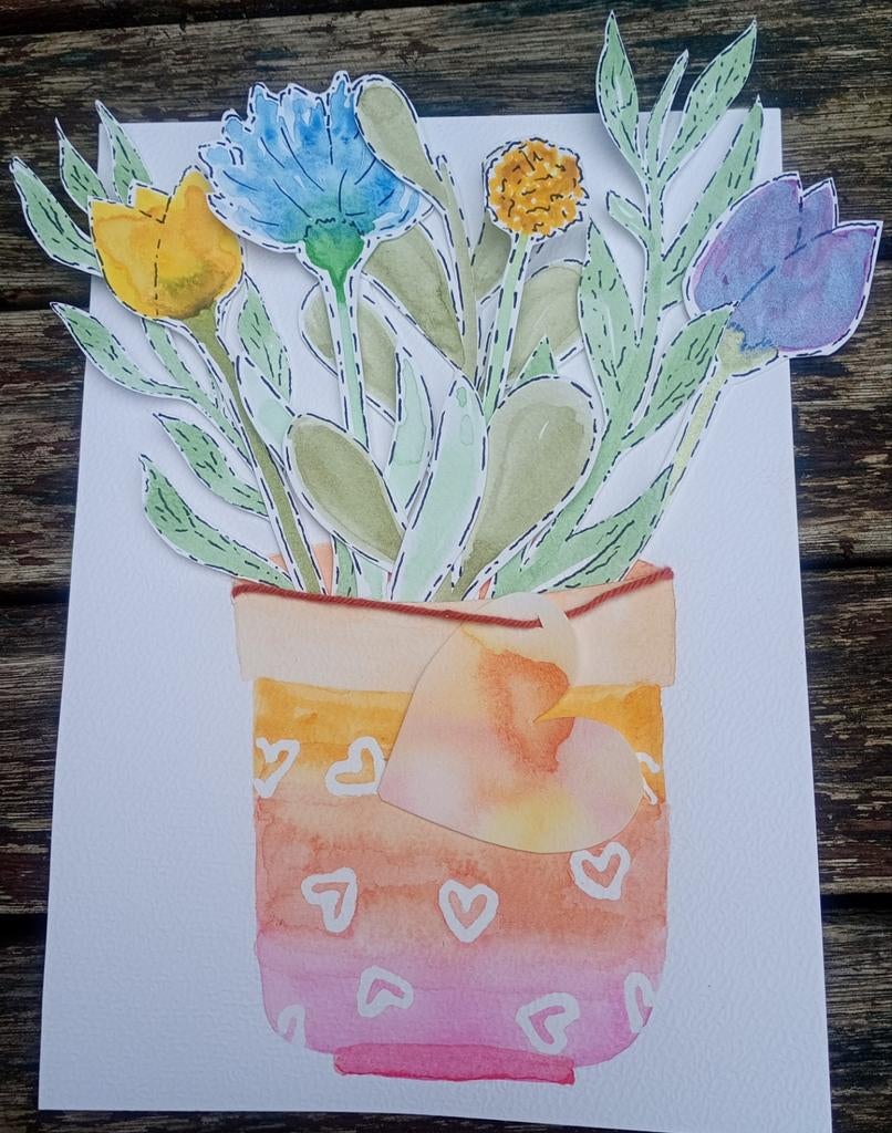 A5 Handgemaakte Aquarel Kaarten - Personaliseerbaar, Ophalen of Verzenden, Nieuw, Overige thema's