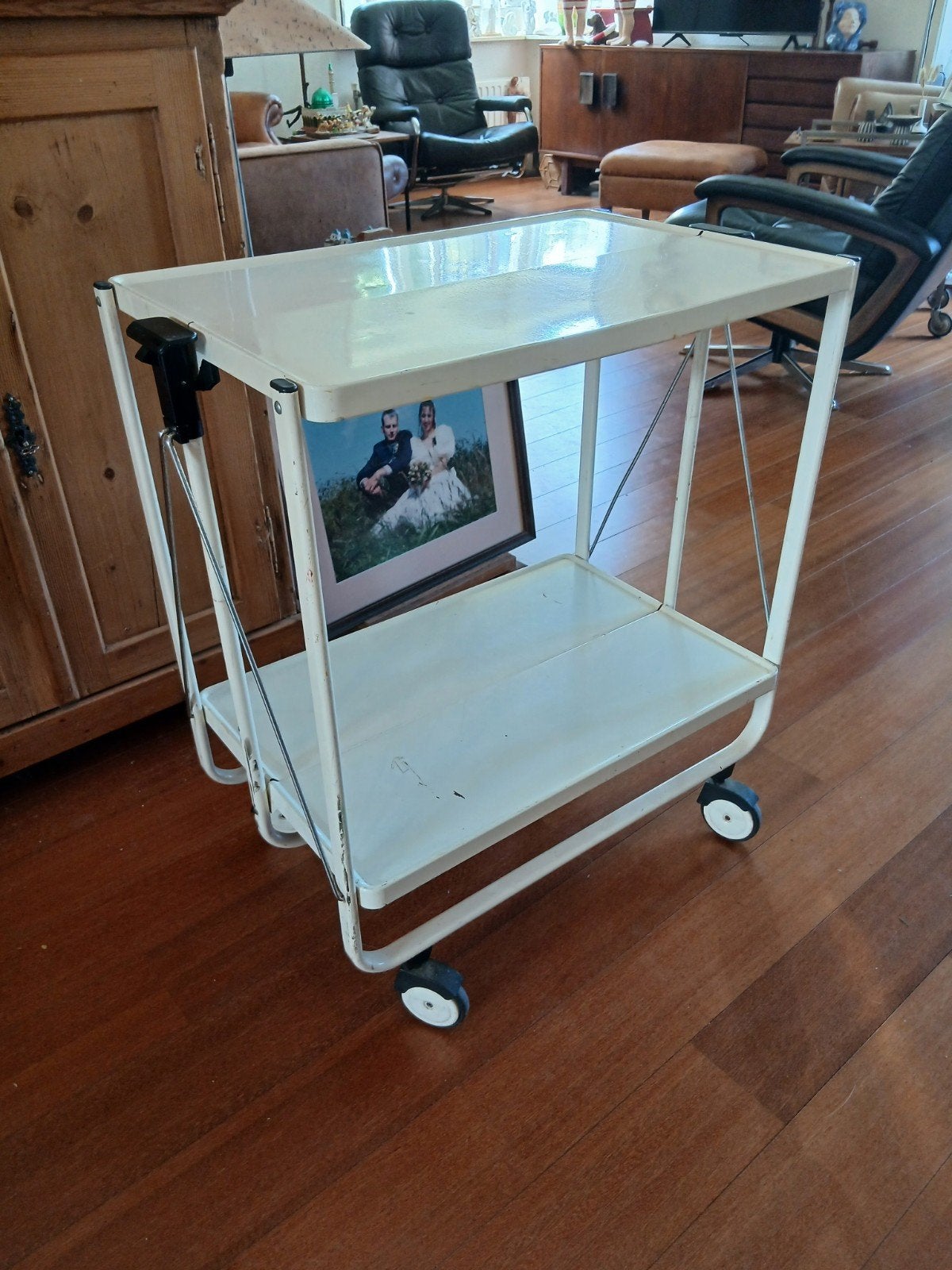 retro opklapbare trolley, Verzamelen, Ophalen of Verzenden, Huis en Inrichting