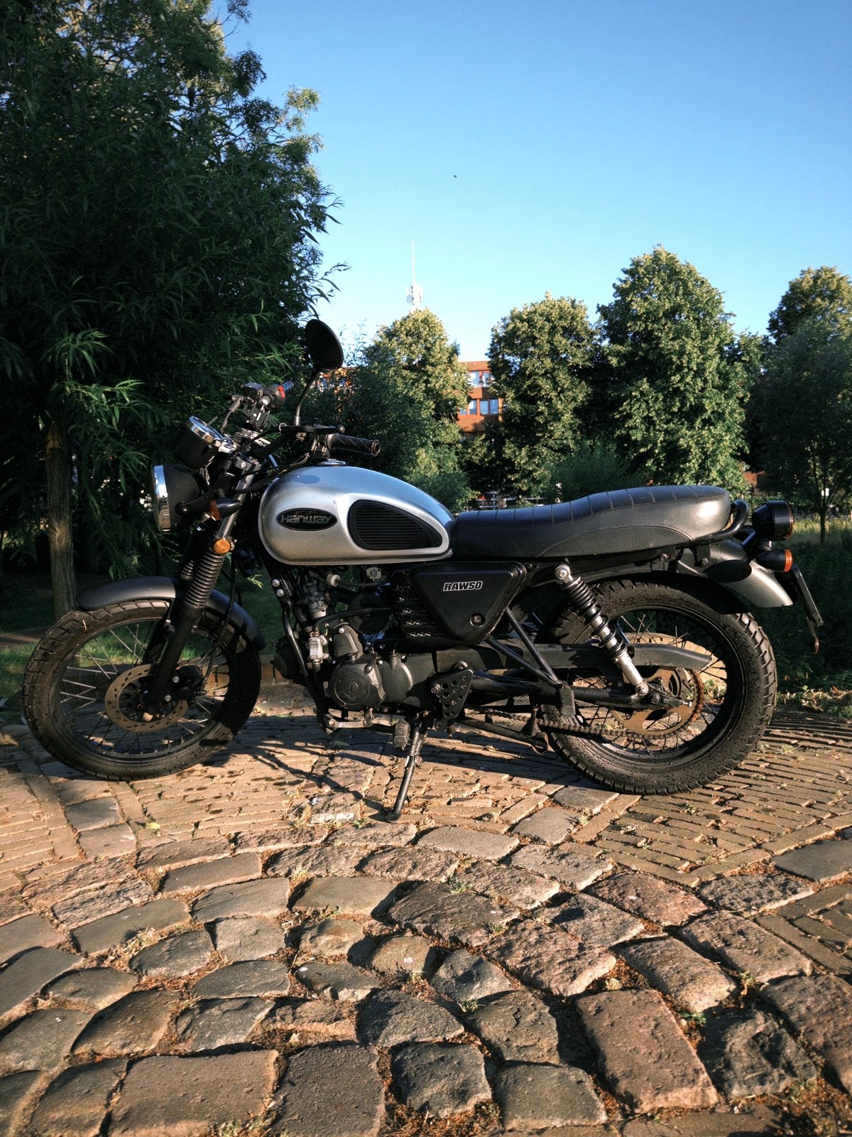 Hanway RAW 50 Caferacer — 50cc, Euro5 — verkocht als-is, Fietsen en Brommers, Brommers | Overige merken, Ophalen, Gebruikt, Maximaal 45 km/u