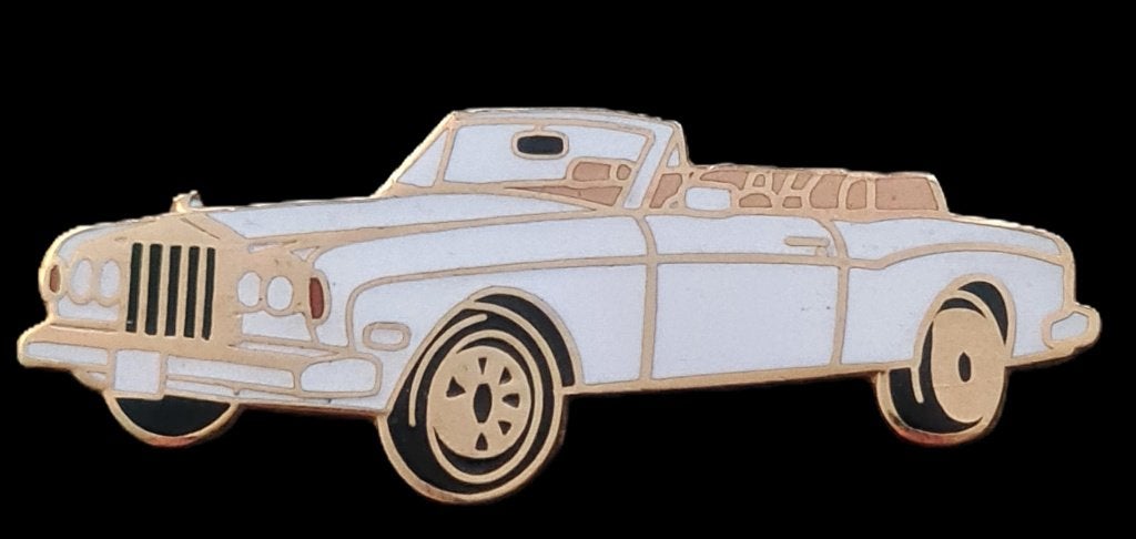 Rolls Royce Corniche cabrio pin- wit emaille, Verzenden, Nieuw, Transport, Speldje of Pin