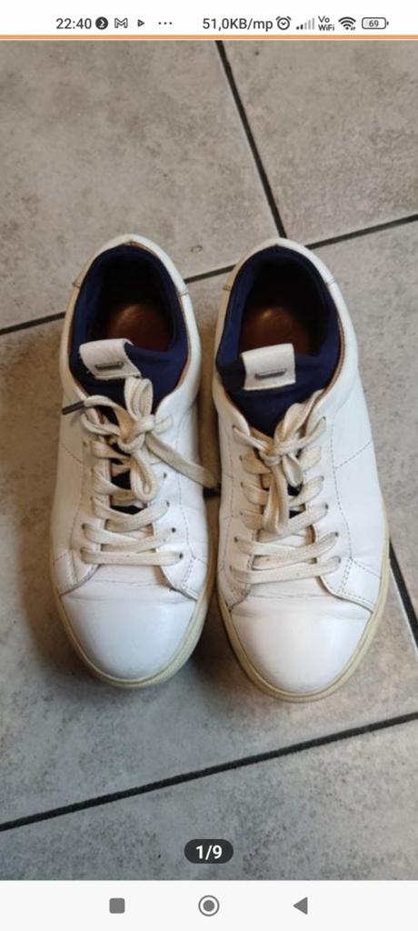 SHABBIES wit sneakers maat 37, Ophalen of Verzenden, Zo goed als nieuw, Wit, Sneakers of Gympen