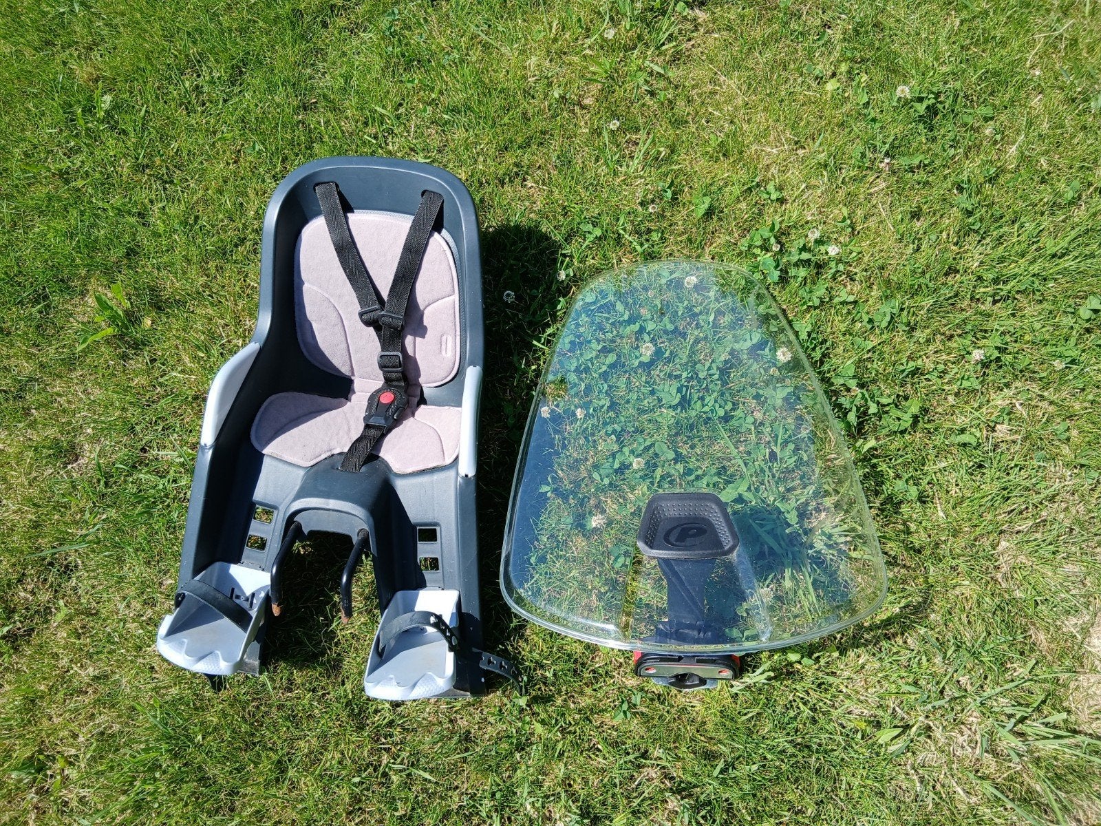 Fietsstoeltje polisport mini bubbly, Ophalen, Gebruikt