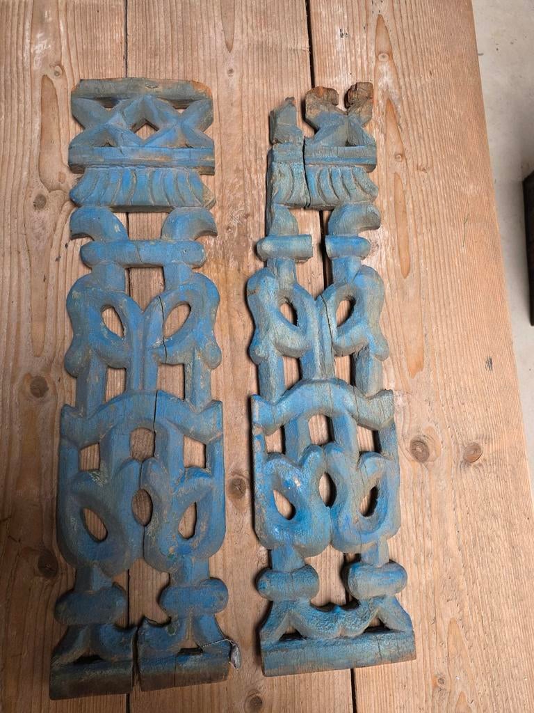Hoffz set houten ornamenten, Ophalen of Verzenden