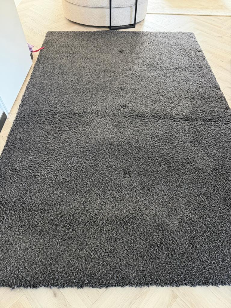 Rabbat Antraciet Kleed 200x300 cm, Ophalen, Zo goed als nieuw, 200 cm of meer, Grijs