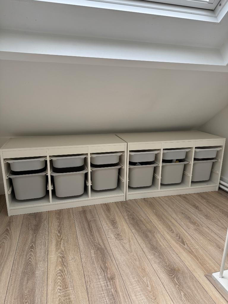 IKEA Trofast met bakken 2x, Gebruikt, Kast, 75 tot 100 cm, Minder dan 50 cm