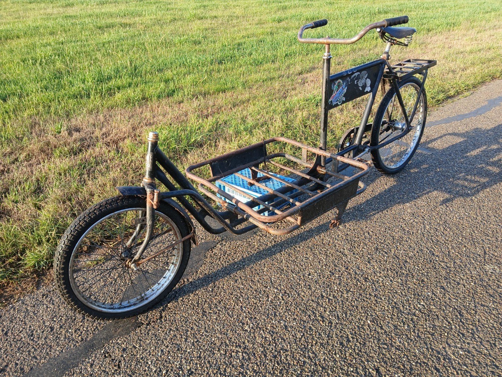 long john fiets oldtimer, Fietsen en Brommers, Ophalen, Terugtraprem