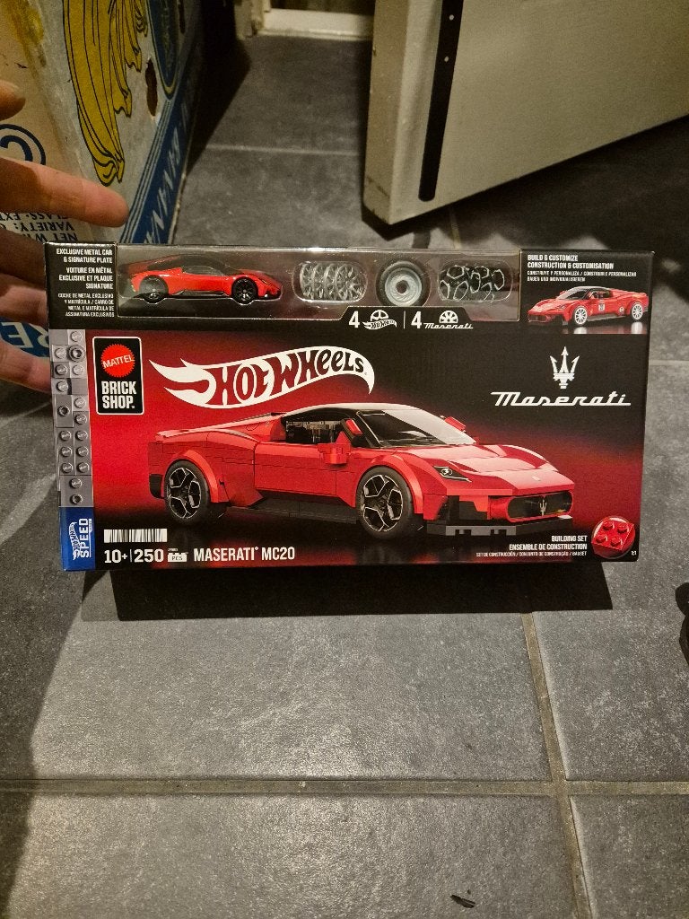 Mattel Bouwset Hot Wheels Speed Series Auto Maserati MC20, Ophalen of Verzenden, Nieuw