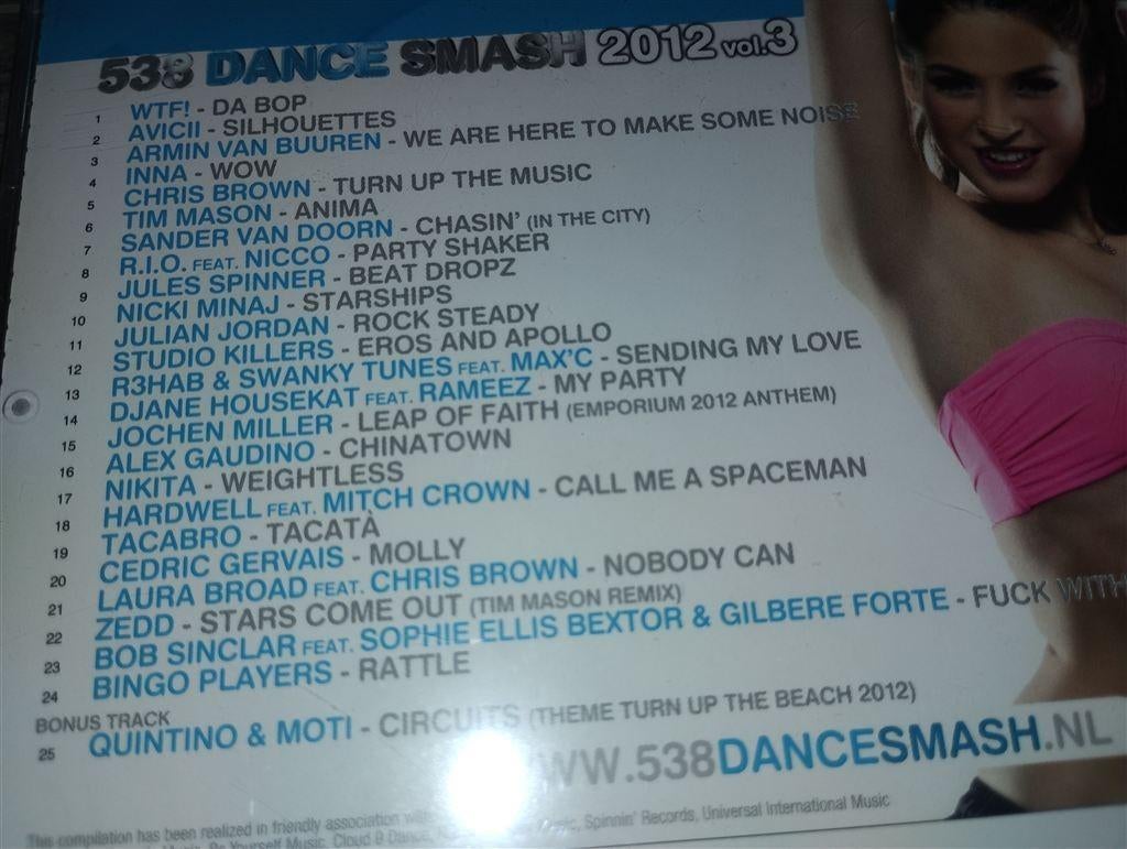 538 Dance Smash 2012 Volume 3, Ophalen of Verzenden, Zo goed als nieuw, Disco