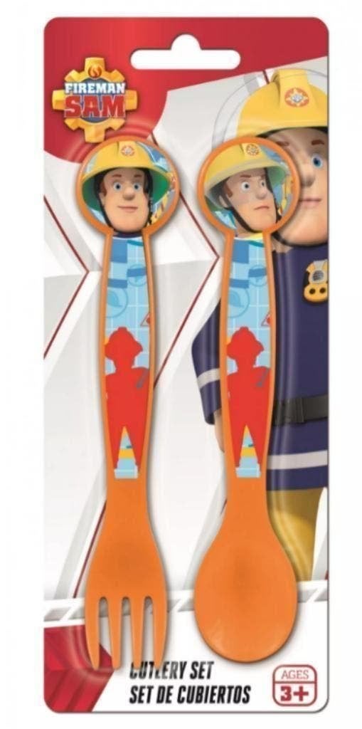 Brandweerman Sam Besteksetje / Bestek - Vork en Lepel, Nieuw, Ophalen of Verzenden, Nvt, Nvt