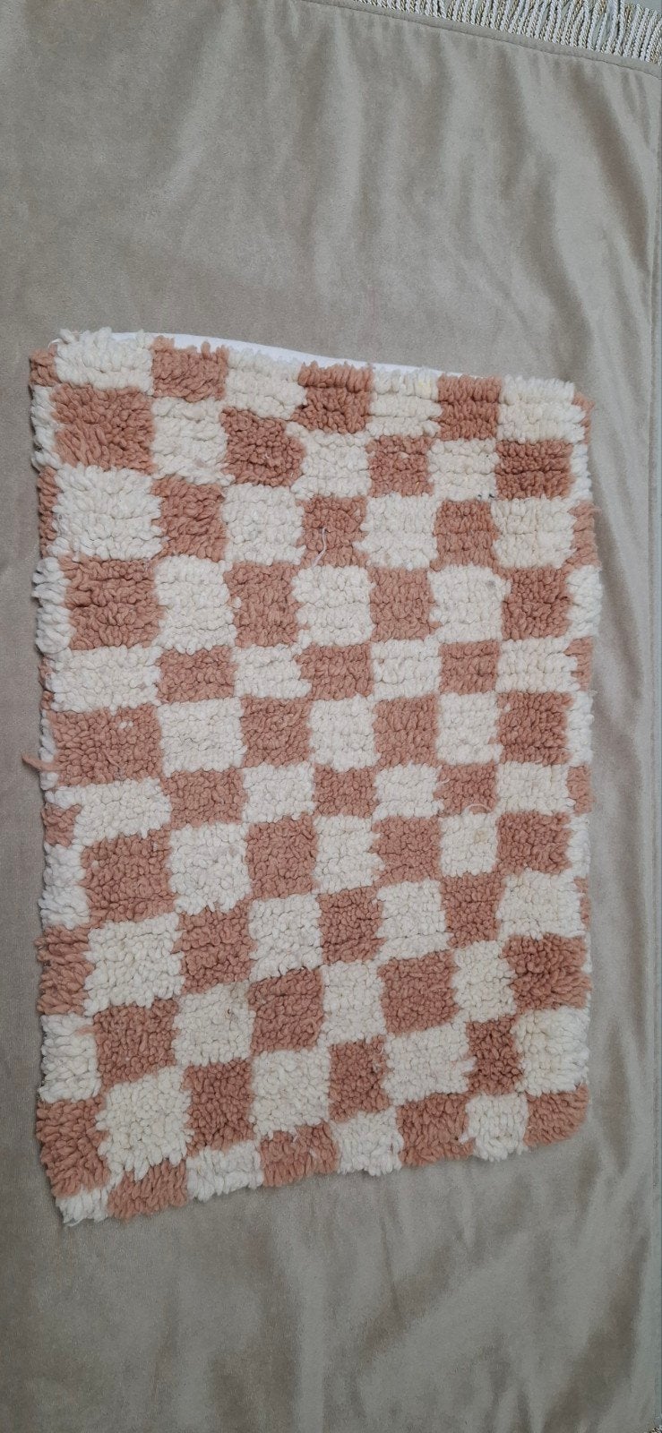 Wollen kussen met geblokt patroon, Minder dan 50 cm, Vierkant, Minder dan 50 cm, Ophalen of Verzenden