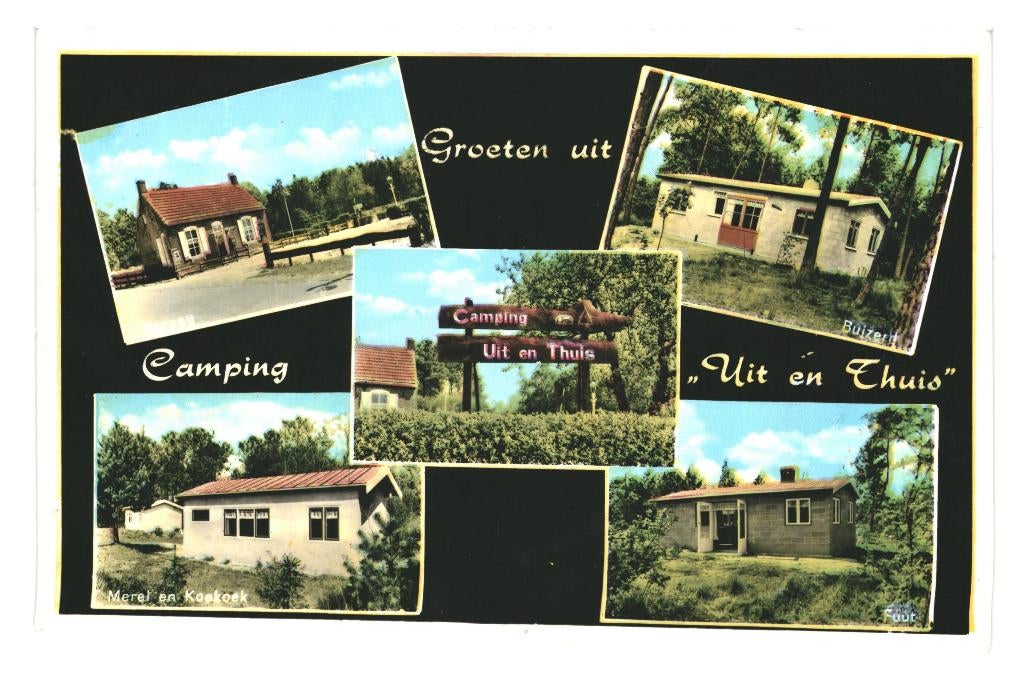 947053 Woensdrecht N Br 1967 bungalow Camping Uit en Thuis, Ophalen of Verzenden, 1960 tot 1980, Gelopen, Noord-Brabant