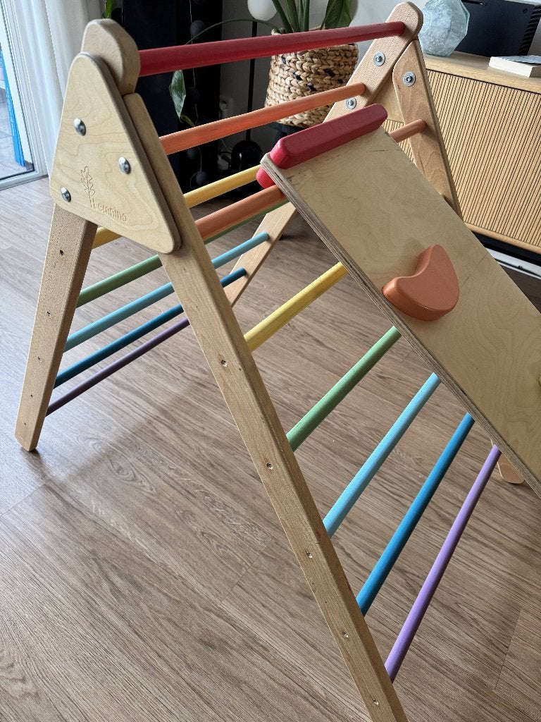 Montessori Pickler Triangle speelrek, Kinderen en Baby's, Speelgoed | Houten speelgoed, Ophalen, Gebruikt, Overige typen