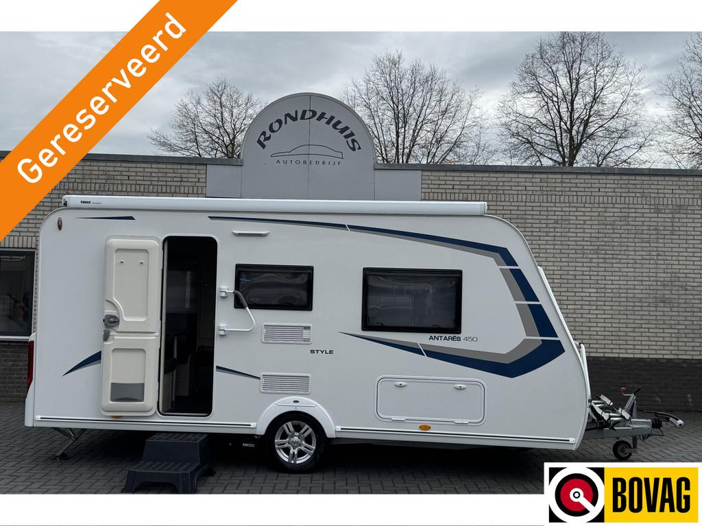 Caravelair Antares 450 Style met enkele bedden *Mover/Casset, Caravans en Kamperen, Vast bed, Rondzit, Bedrijf, Tot en met 3
