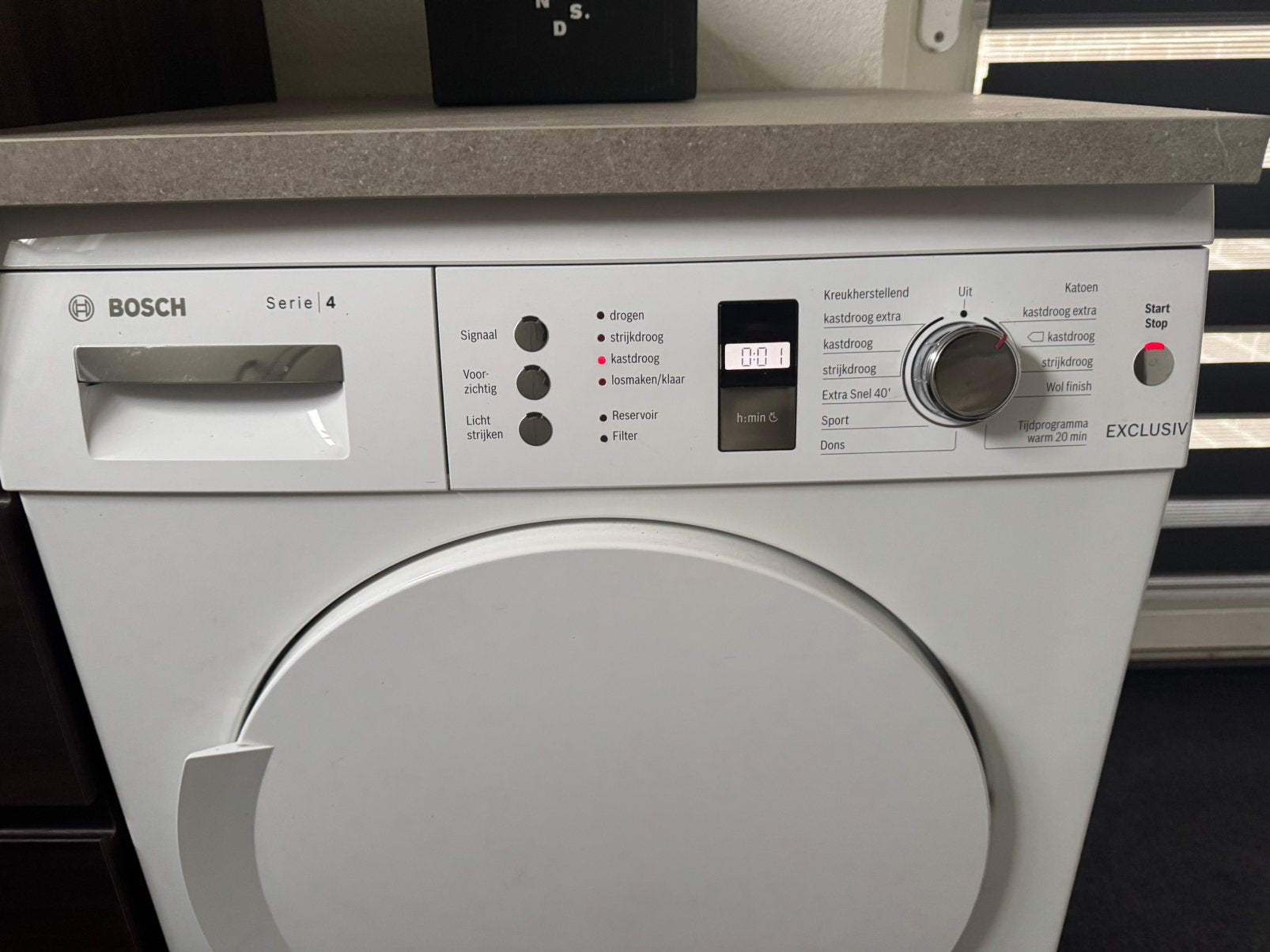 Bosch wasdroger 100% in orde, Witgoed en Apparatuur, Ophalen, 6 tot 8 kg, Gebruikt, Voorlader