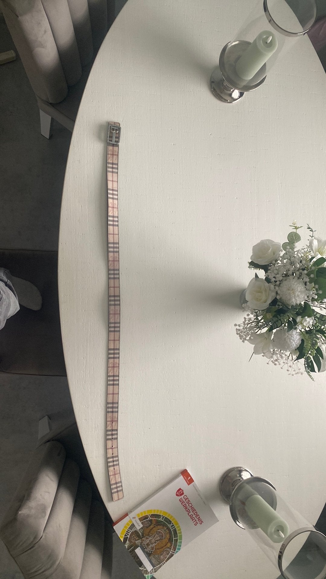 Dubbel zijdige burberry riem, Zwart, Ophalen of Verzenden, Zo goed als nieuw, 115 cm of meer