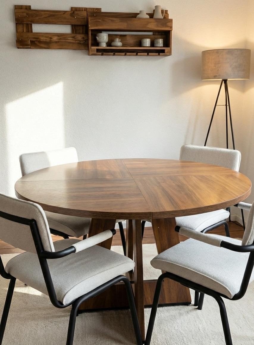 Ronde eettafel nieuwe in doose, Huis en Inrichting, Tafels | Eettafels, Ophalen, Rond, Nieuw, 100 tot 150 cm