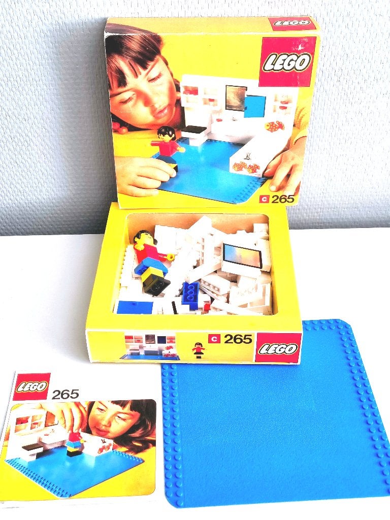 Lego set nr 265 ( Compleet ) Badkamer ) Zeldzaam )Vintage, Inclusief instructies, Lego, Ophalen of Verzenden, Zo goed als nieuw
