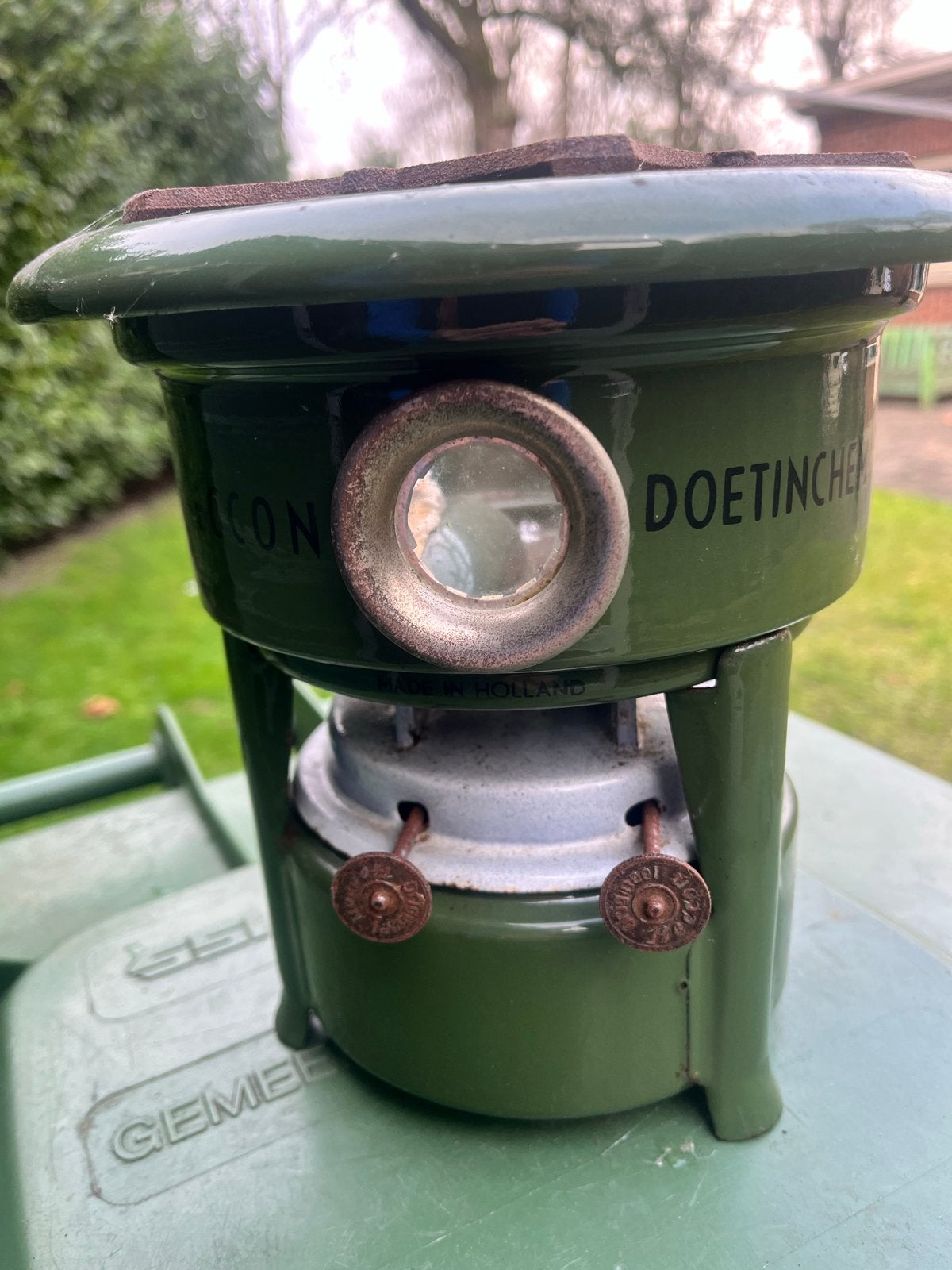 Vintage Beccon Doetinchem petroleumstel - Made in Holland, Ophalen