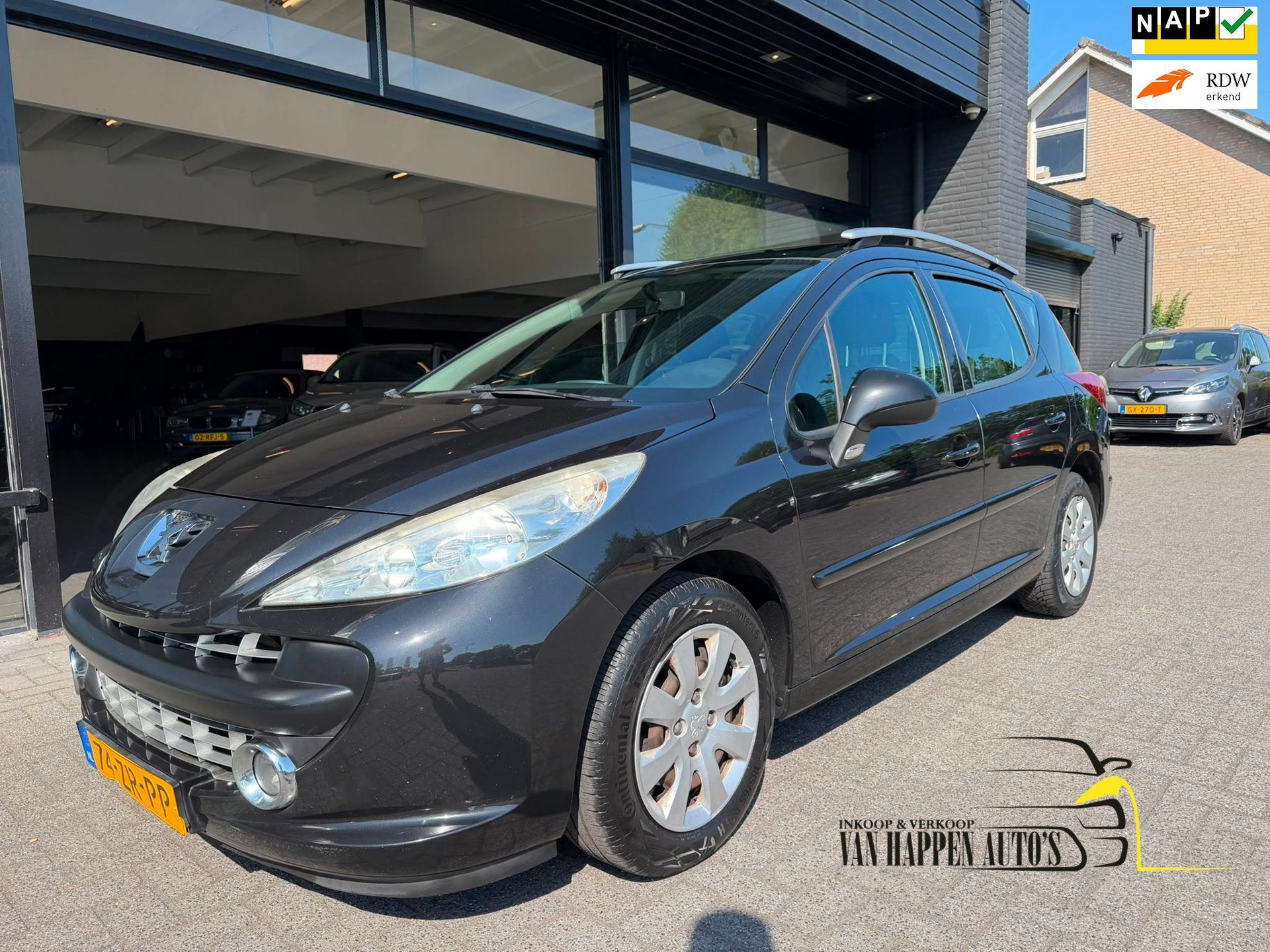 Peugeot 207 SW 1.6 VTi XS / apk 6-2027, Voorwielaandrijving, Gebruikt, 4 cilinders, Zwart