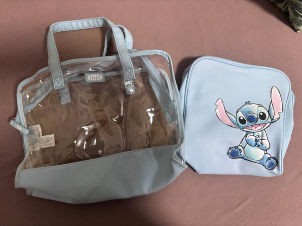 Blue stitch bag, Ophalen of Verzenden, Overige figuren, Zo goed als nieuw, Beeldje of Figuurtje