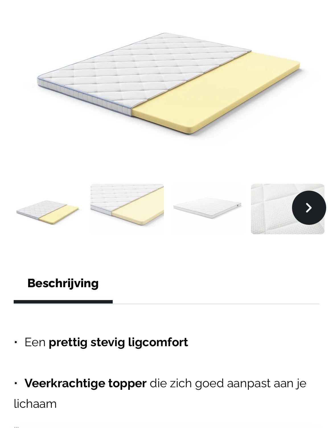Nieuwe topper 180x200 van swiss sense, Huis en Inrichting, Matras, 200 cm, Nieuw, Tweepersoons