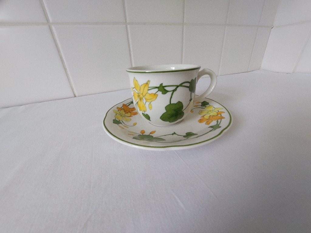 Villeroy & Boch Geranium kop en schotel, Ophalen of Verzenden