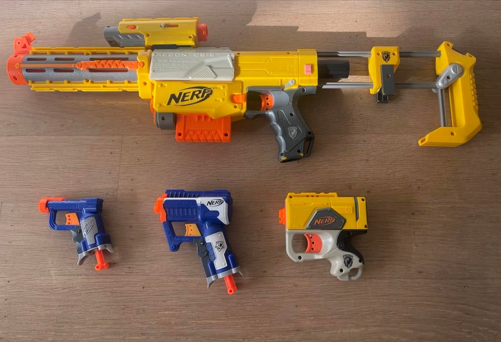 NERF pistolen (4 stuks), Ophalen of Verzenden, Gebruikt, Jongen of Meisje