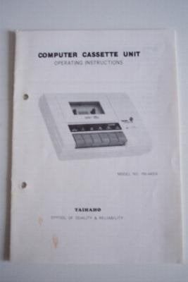 Taihaho Cassette Unit Operating Instructions (Commodore 64), Ophalen of Verzenden, Zo goed als nieuw