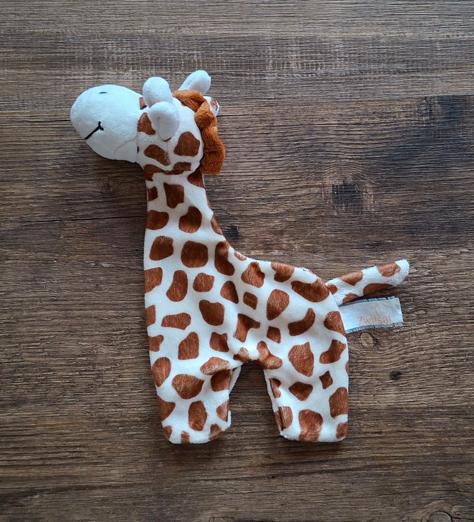 Knuffeldoekje, Knuffel van Zwitsal, Giraffe Giraf, Ophalen of Verzenden, Zo goed als nieuw, Knuffeldoekje, Met label