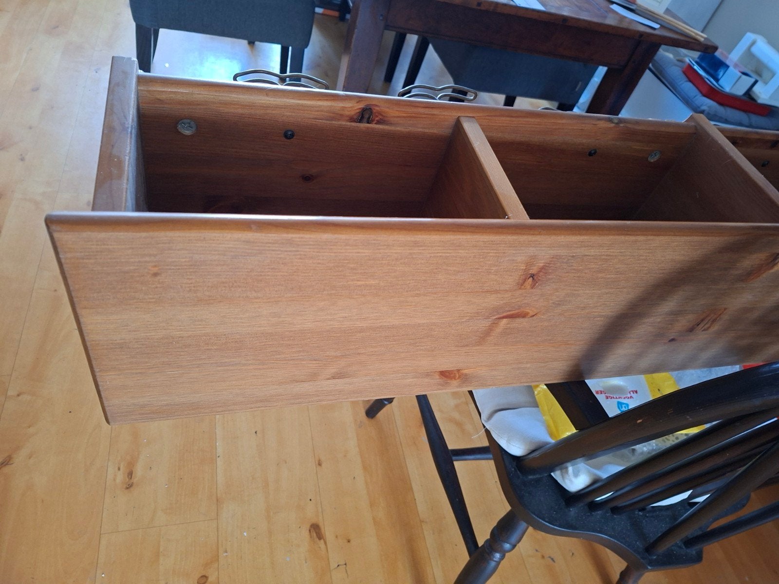 IKEA Leksvik Wandkapstok met planken en haken, Gebruikt, 100 tot 150 cm, Hout, Ophalen