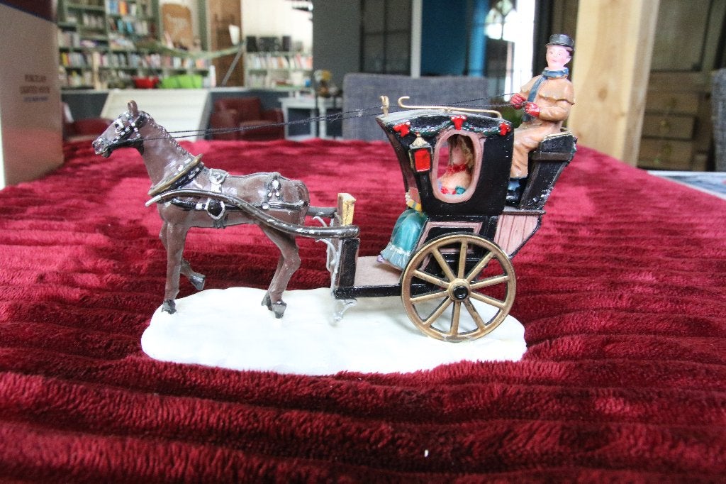 Hansom Cab Lemax koets., Diversen, Kerst, Ophalen of Verzenden, Gebruikt