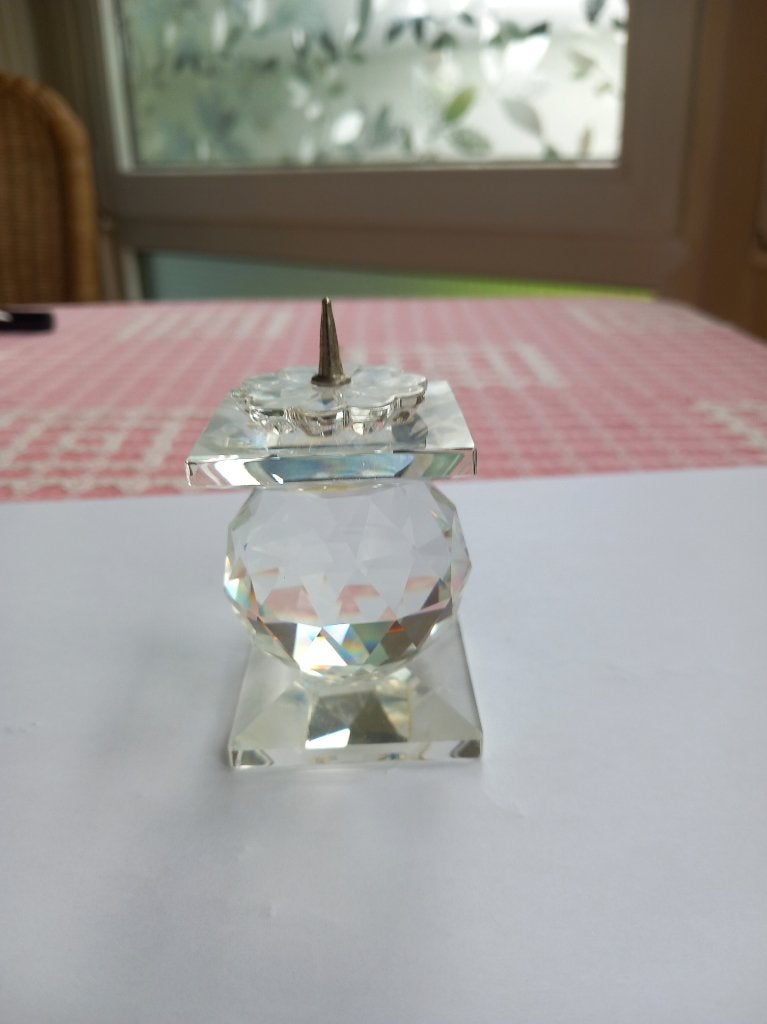 swarovski kaars standaard, Verzamelen, Swarovski, Ophalen of Verzenden, Zo goed als nieuw, Figuurtje