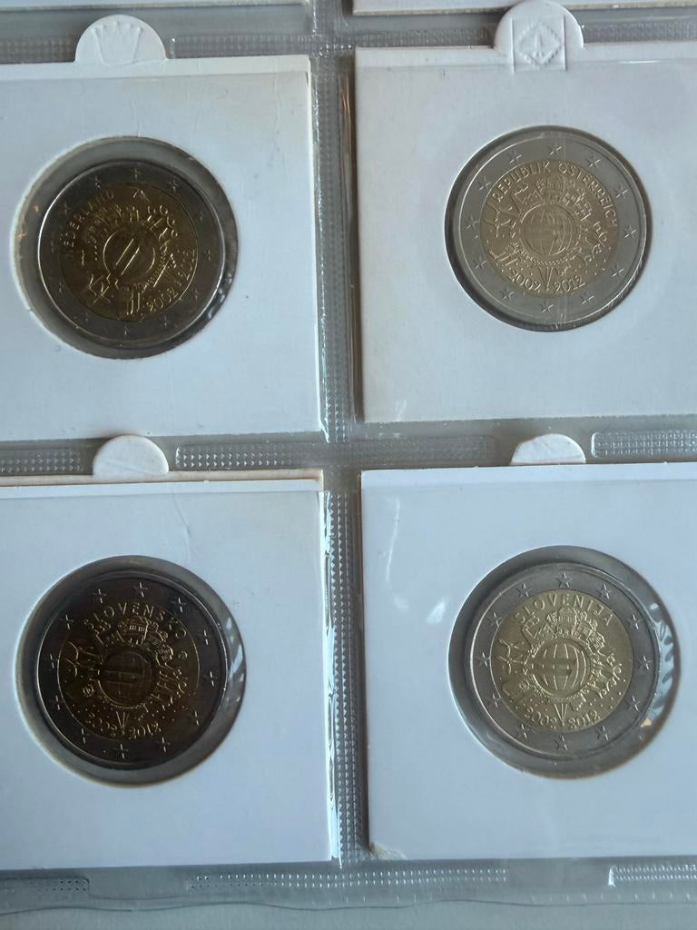 2 Euro Herdenkingsmuntenset 2012 - 10 Jaar Euro, Ophalen of Verzenden, Overige landen, 2 euro, Setje