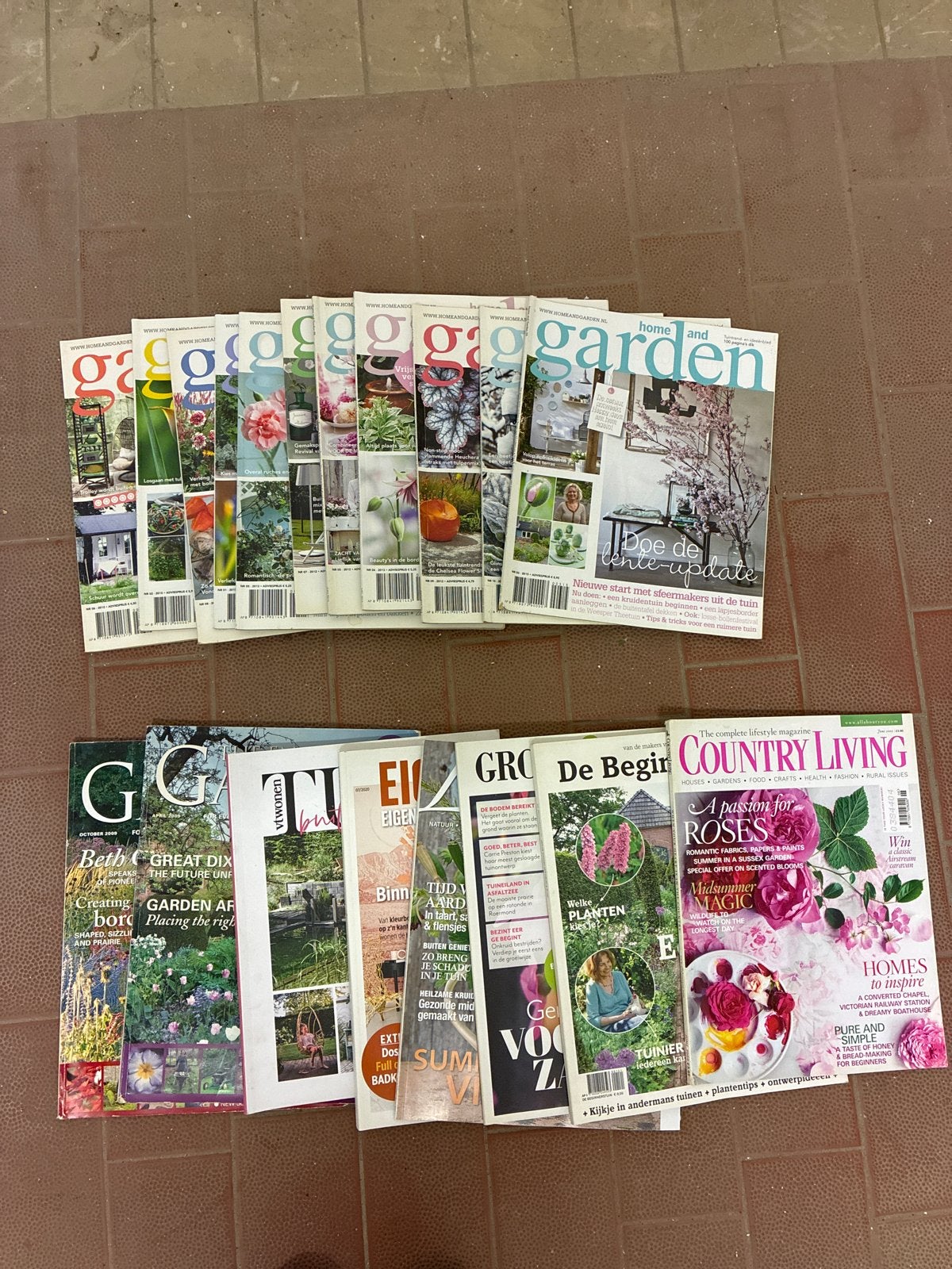 Diverse tuin- en woonbladen, waaronder Home&Garden, Boeken, Ophalen, Gelezen, Overige typen