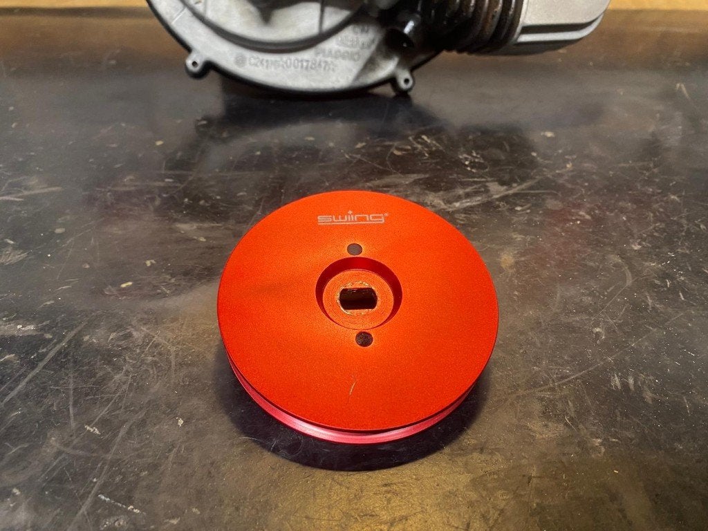 CNC-gefreesde poelie voor Piaggio Vespa Ciao -  90 mm, Ophalen of Verzenden, Zo goed als nieuw, Swing