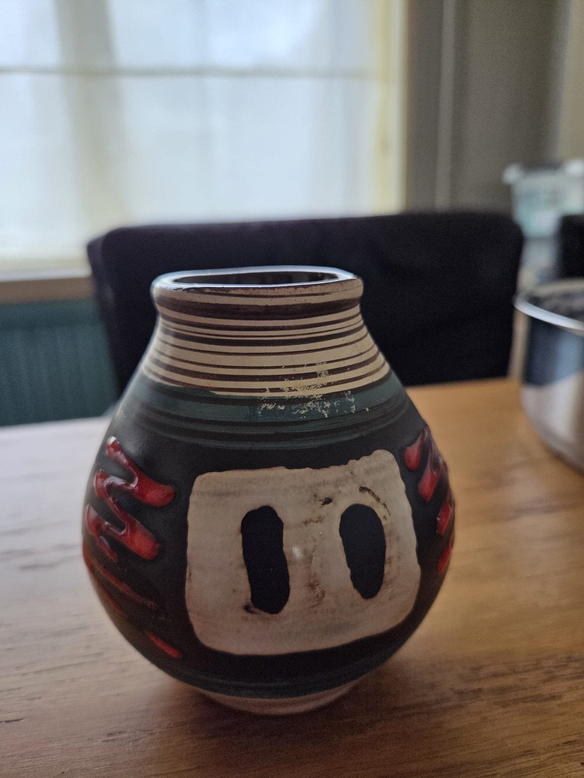 Vintage keramieken vaasje, Antiek en Kunst, Ophalen