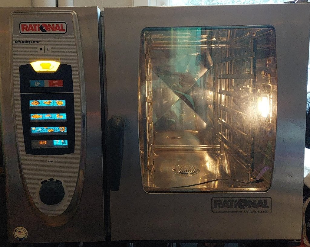 Rational SelfCookingCenter SCC61 – combisteamer, Witgoed en Apparatuur, Ovens, Gebruikt, Vrijstaand, Stoomoven, Rational, 60 cm of meer