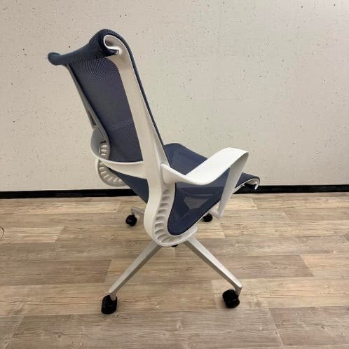 Herman Miller Setu, Grijs & Blauw TOPSTAAT!, Huis en Inrichting, Ophalen of Verzenden, Grijs, Bureaustoel, Ergonomisch