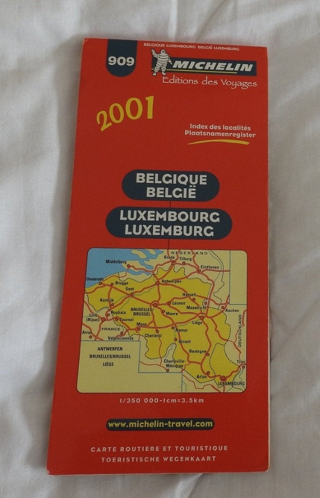 Michelin kaart 909  jaar 2001, Gelezen, Verzenden, 2000 tot heden, Landkaart