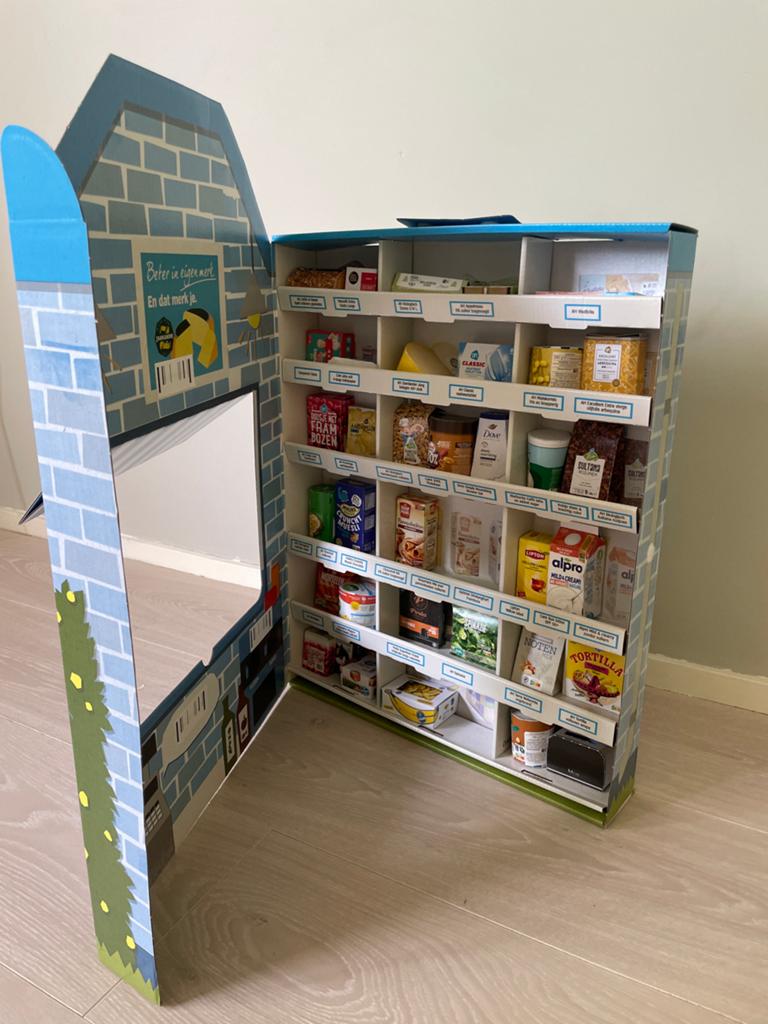 Albert Heijn Winkel Speelgoed met Miniatuur Boodschappen, Kinderen en Baby's, Speelgoed | Overig, Zo goed als nieuw, Jongen of Meisje