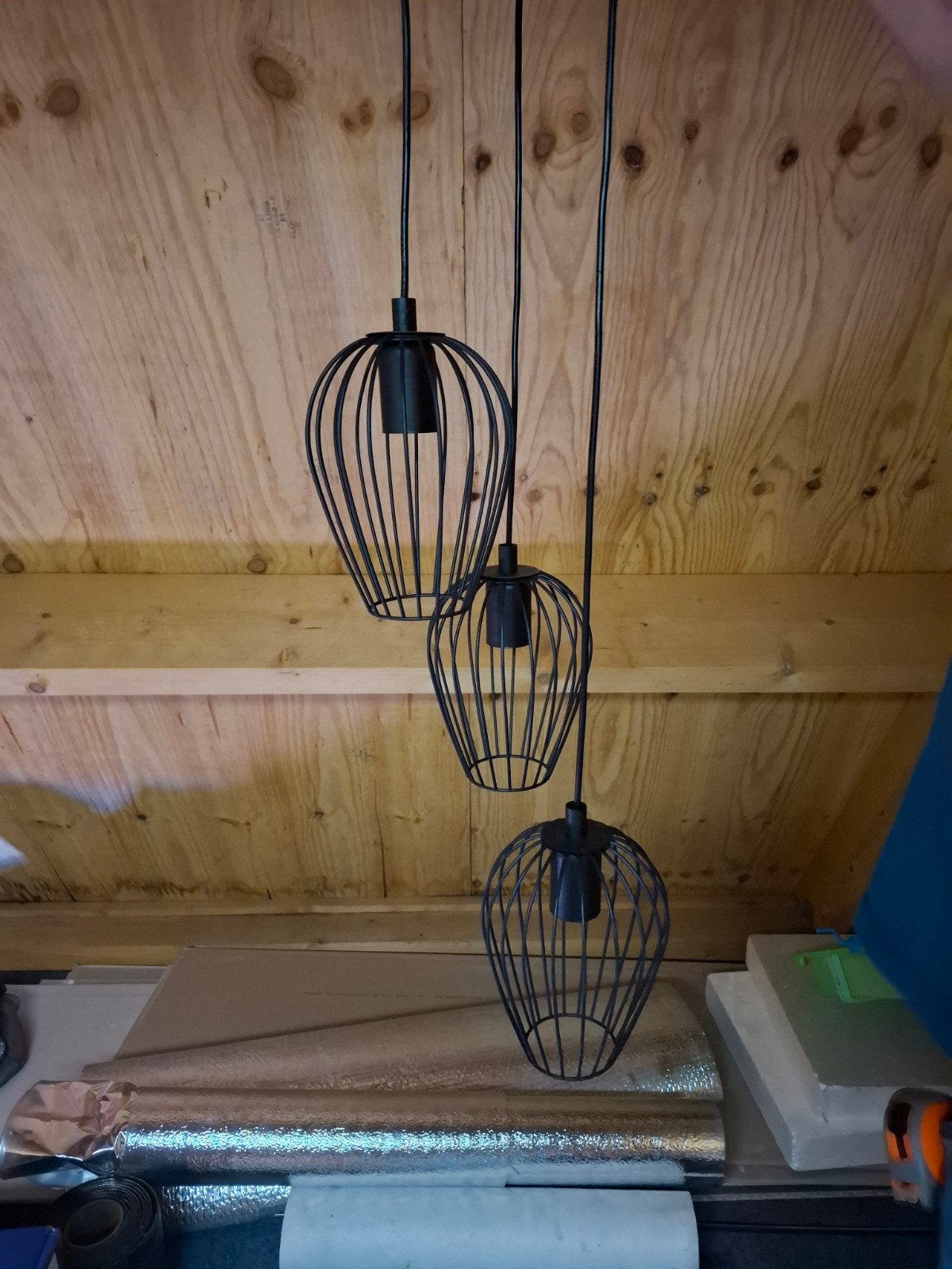 3 hanglampen, hoogte verstelbaar, goede staat, Ophalen, Zo goed als nieuw