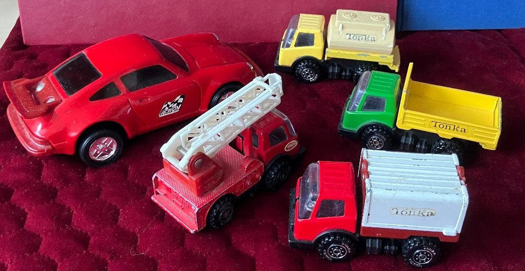 Tonka 5x vintage auto's 1970-1980, Verzenden, Gebruikt