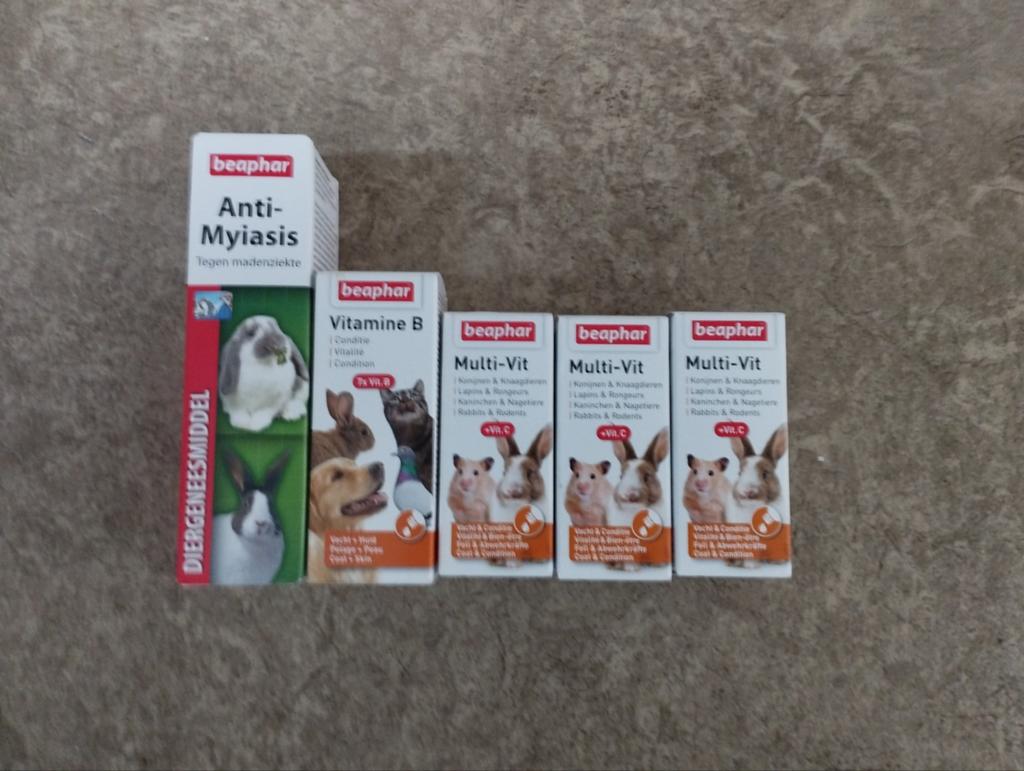 Verschillende soorten dierenmedicatie (voornamelijk konijn), Ophalen of Verzenden, Nieuw, Verzorging