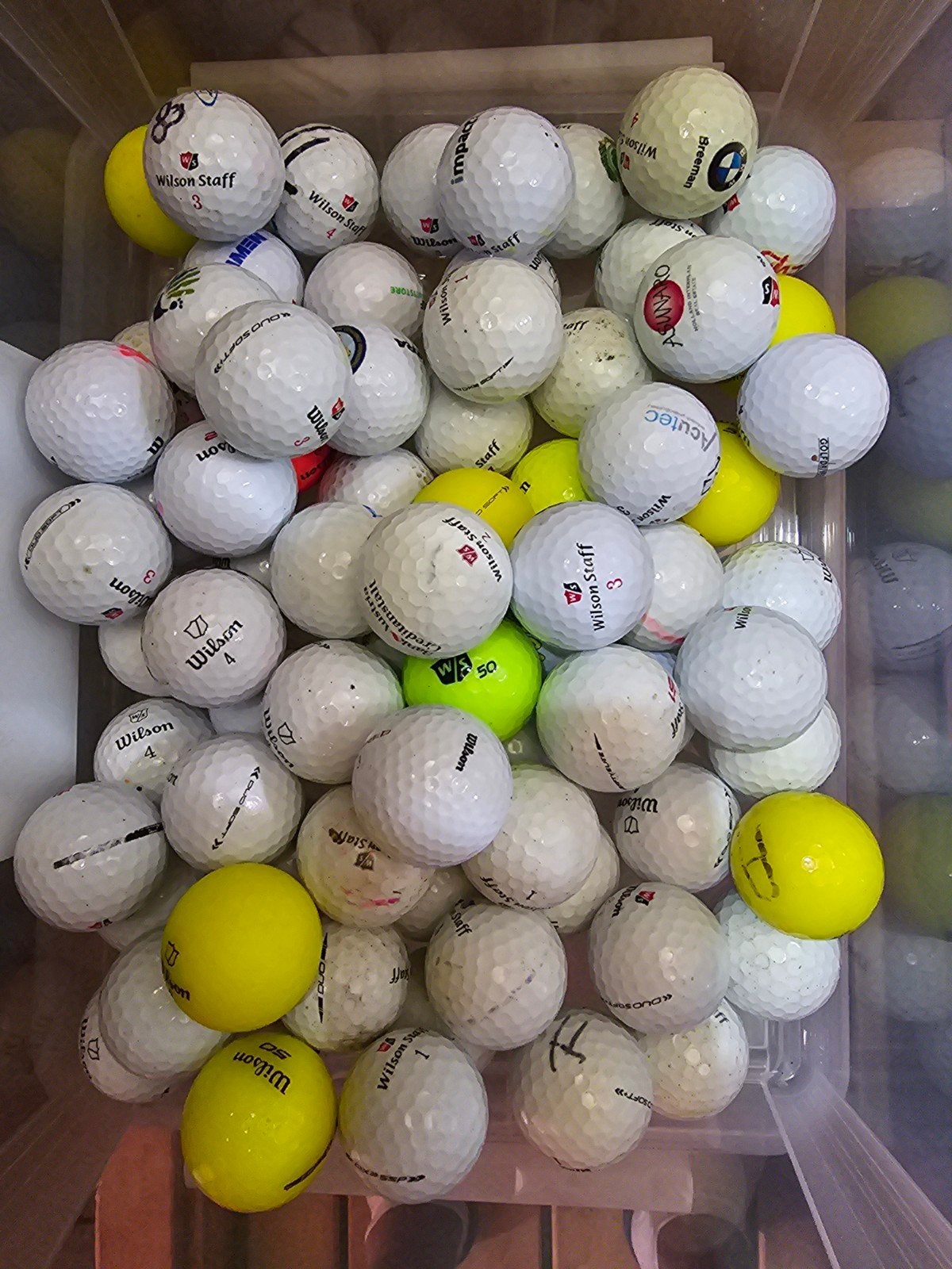 75 Wilson's golfballen., Ophalen of Verzenden, Bal(len)