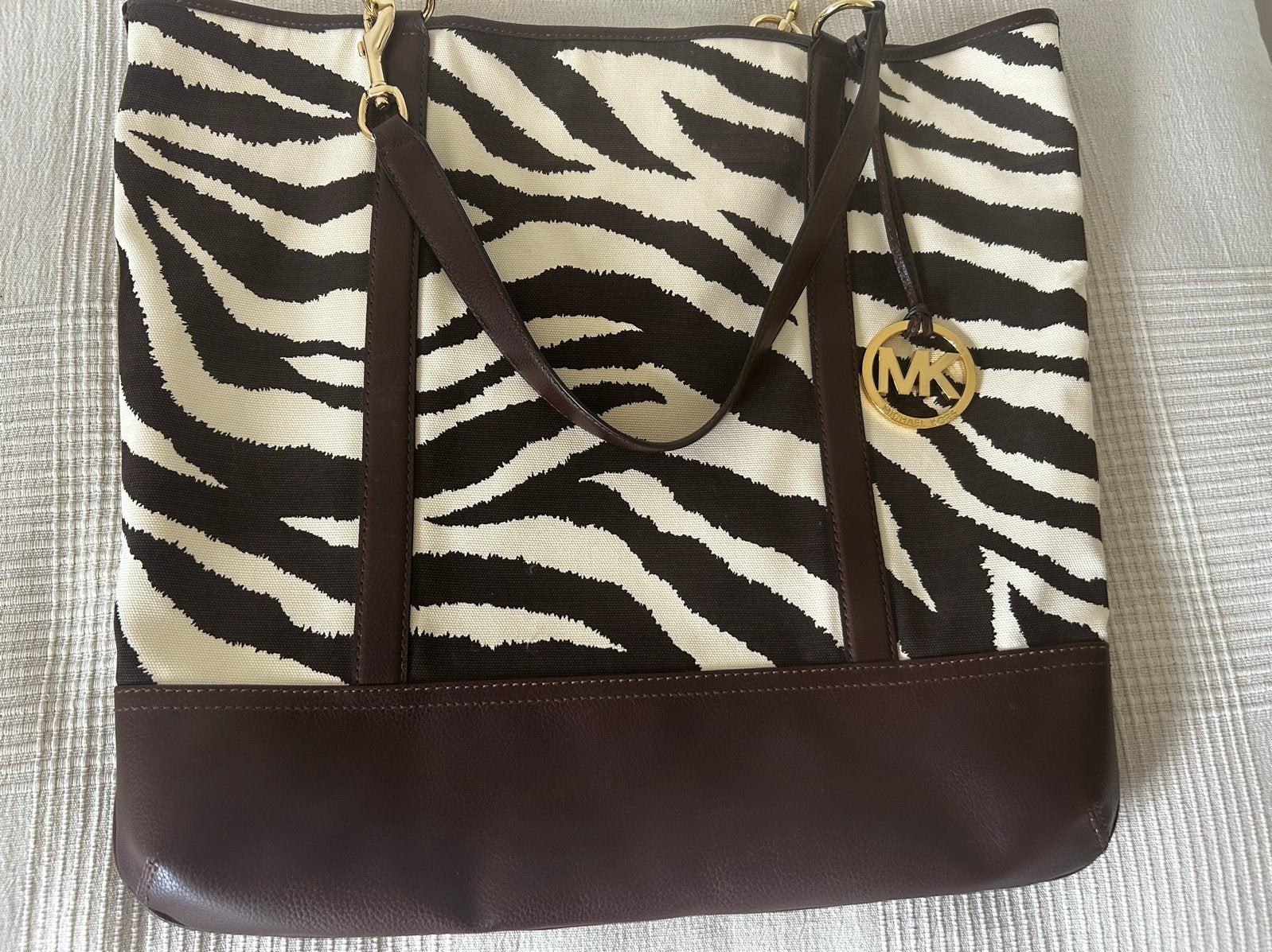 Michael Kors Shopper Zebraprint, Sieraden, Tassen en Uiterlijk, Tassen | Damestassen, Ophalen of Verzenden, Zo goed als nieuw