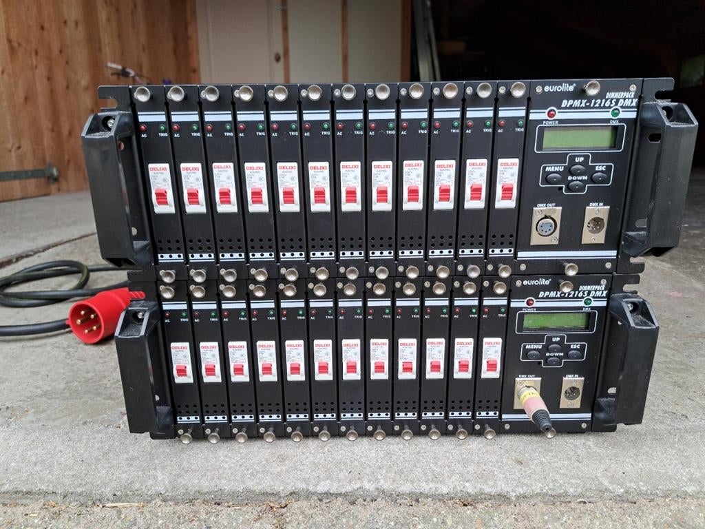 DMX Dimmerpack DPMX-1216 S (2 stuks), Ophalen of Verzenden, Gebruikt