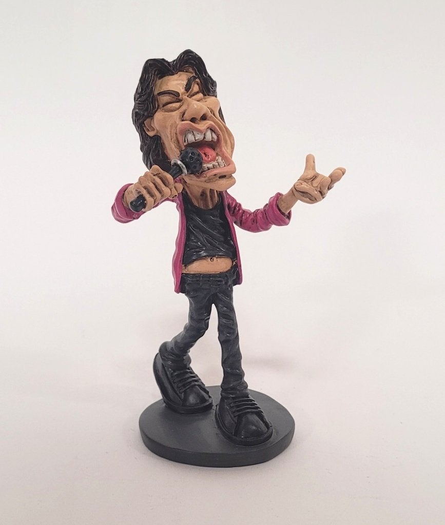 Mick Jagger Rolling Stones beeldje by Warren Stratford deco, Info@deconoord.nl, Deco Noord, Nieuw, Ophalen of Verzenden