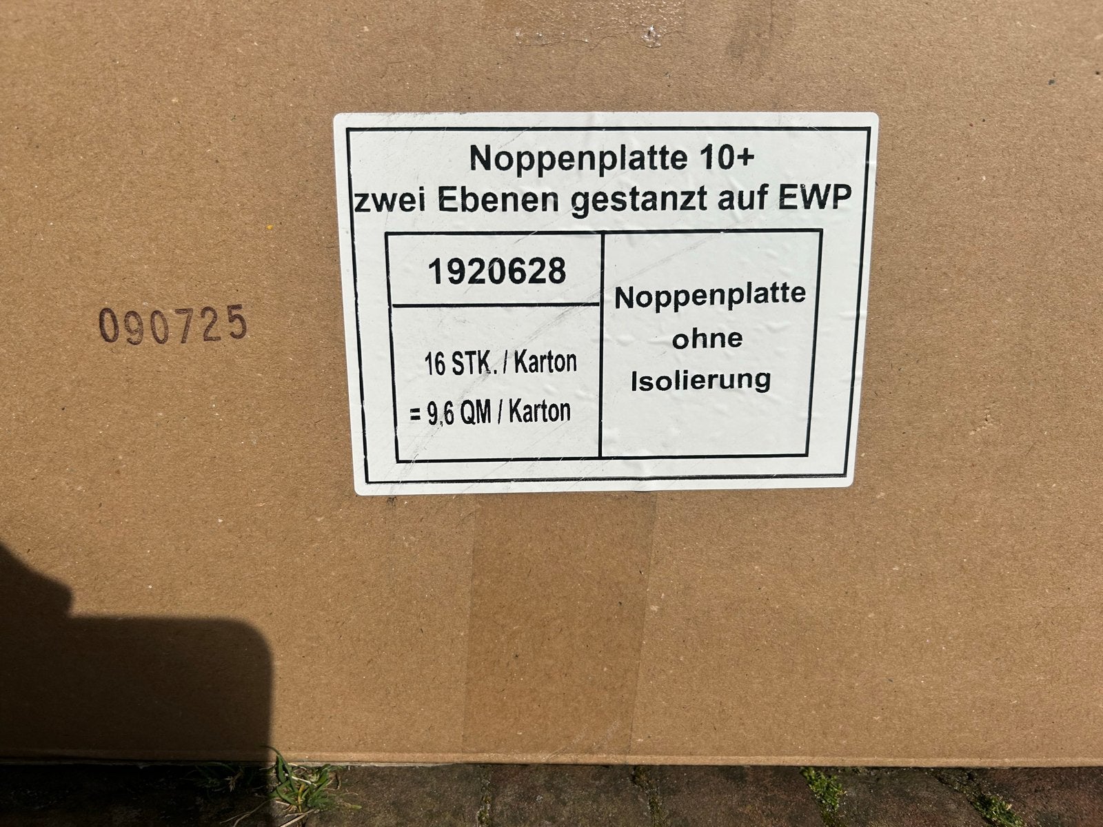 5x Therminon noppenplaat zonder isolatie 65x105cm, Overige materialen, Nieuw, Minder dan 5 m², Vloerisolatie