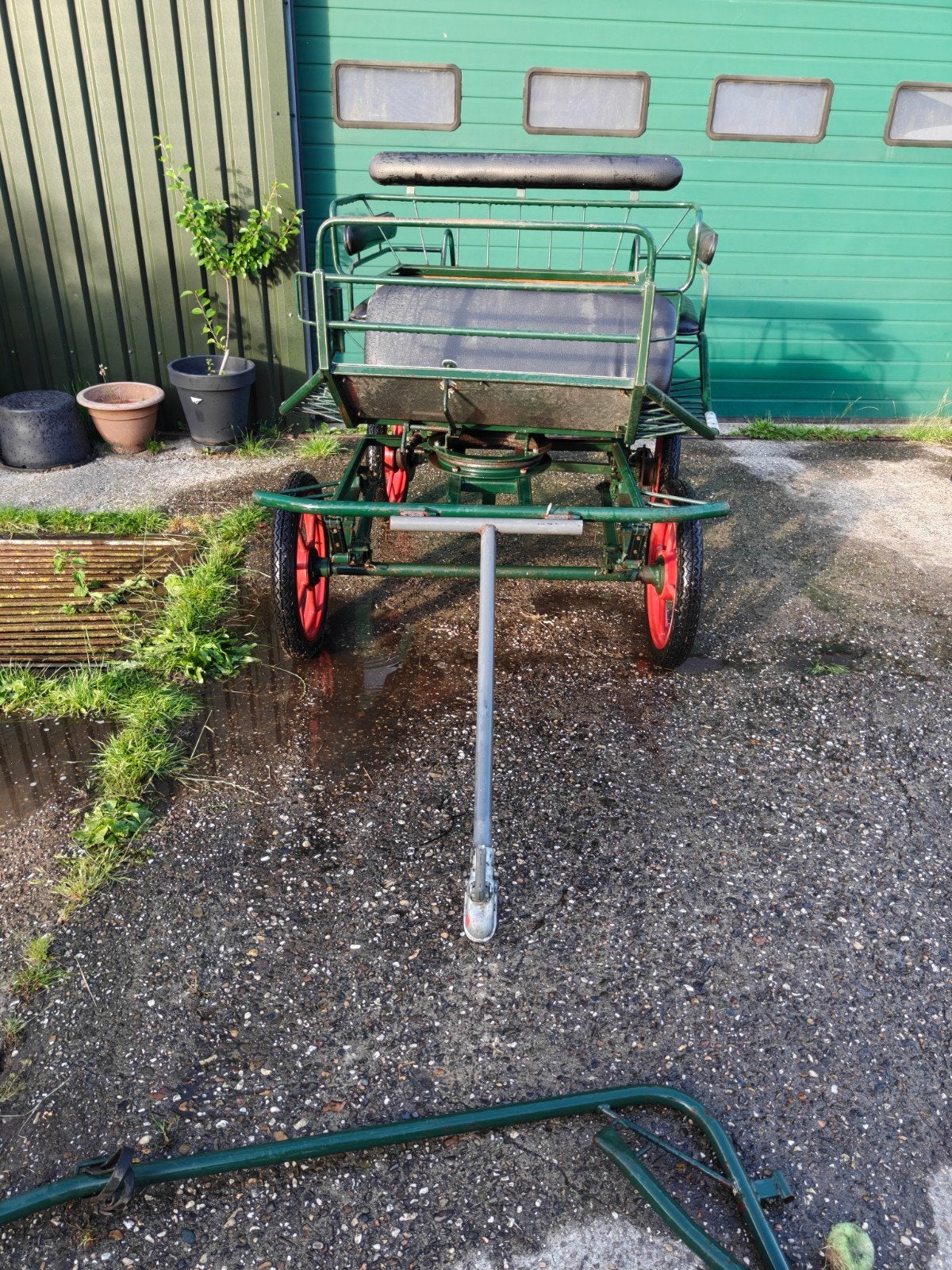 Paard Menwagen voor 1 of 2 paarden met rem, Gebruikt, Overige typen, Paard of Pony
