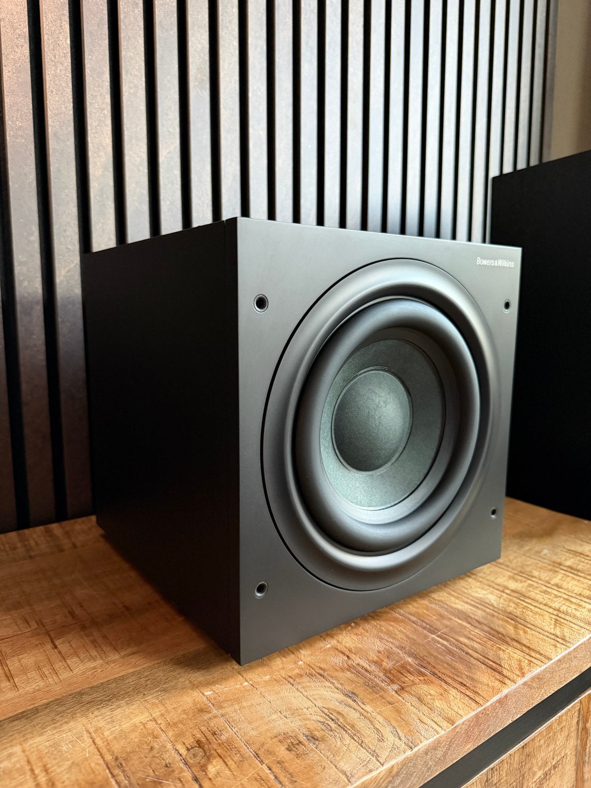 Mooie B&W ASW608 Subwoofer Zwart - Krachtige Baservaring, Audio, Tv en Foto, Luidsprekers, Gebruikt, Subwoofer, Ophalen of Verzenden